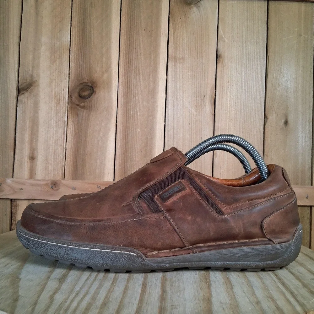 Pikolinos Shoes‎ Mens 7.5-8 41 EU Brown Leather Slip On Driving Loafer Comfort